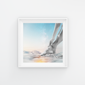 Lámina Tengo los pies en cielo 30x30