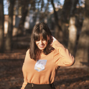 Sudadera bolsillo Sístole Diástole marrón