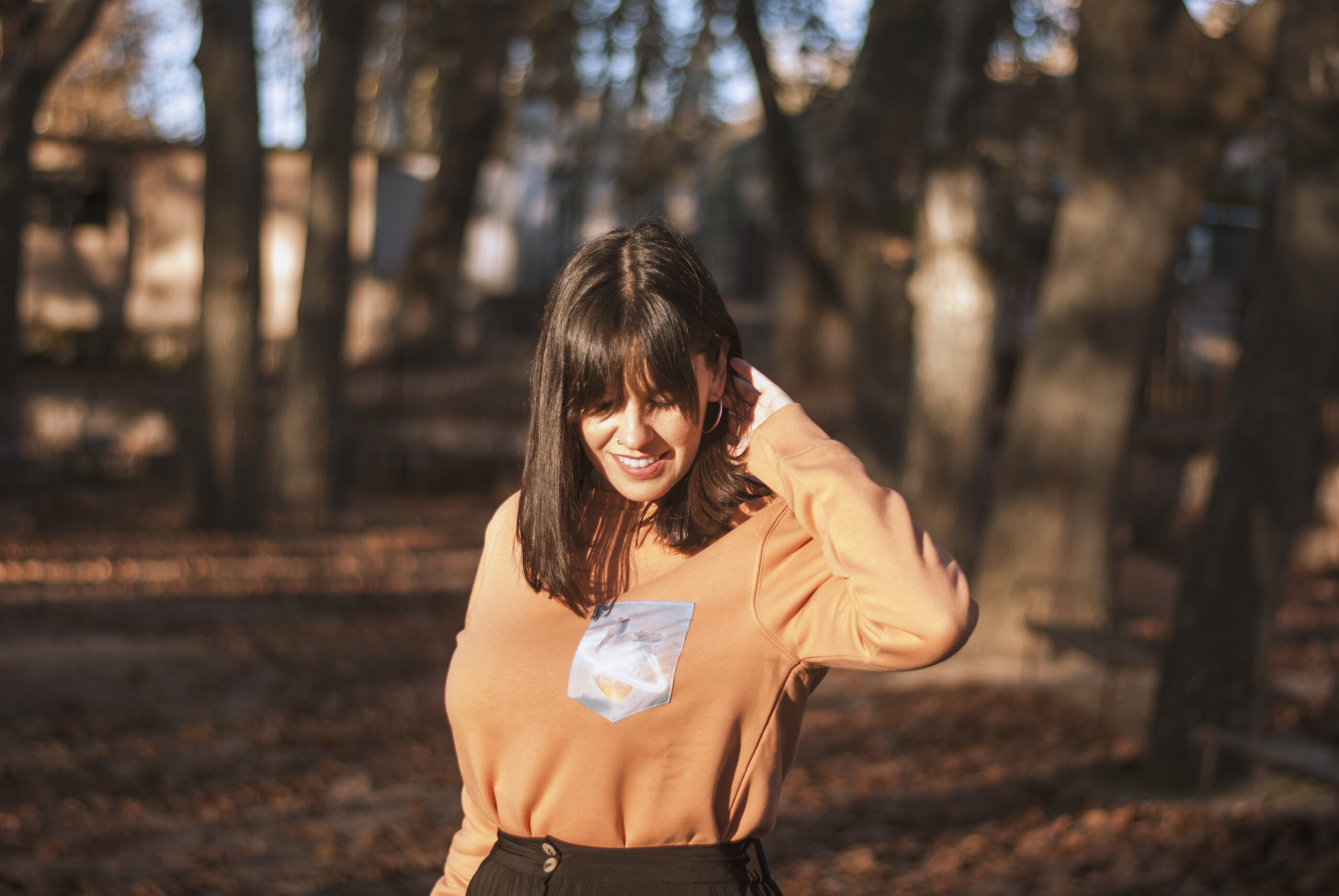 Sudadera bolsillo Sístole Diástole marrón