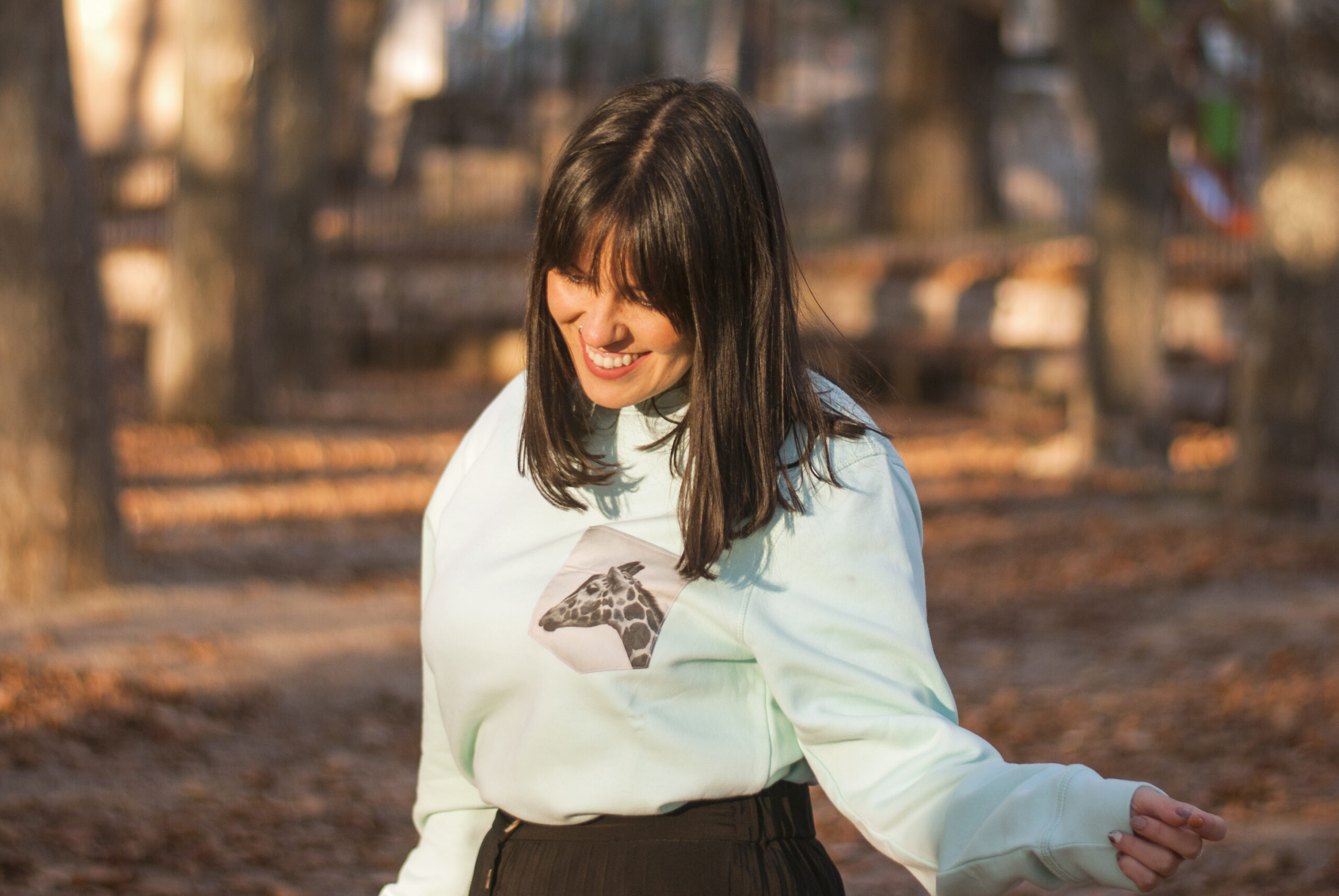 Sudadera bolsillo Cénit natural mint - Imagen 3