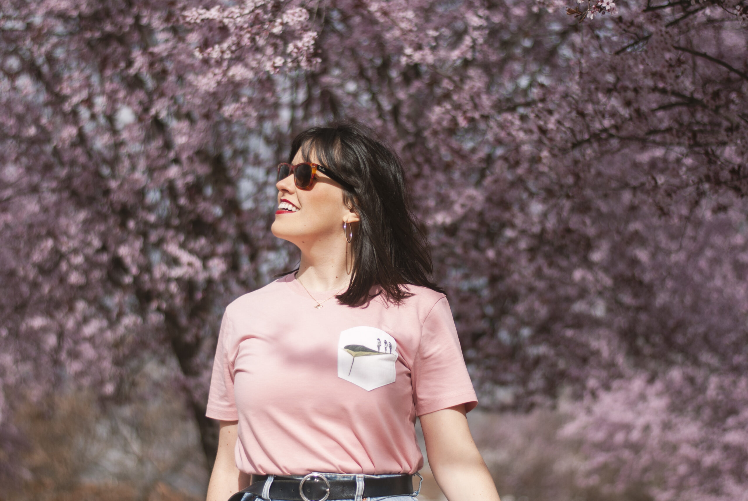 Camiseta bolsillo rosa Balance - Imagen 2