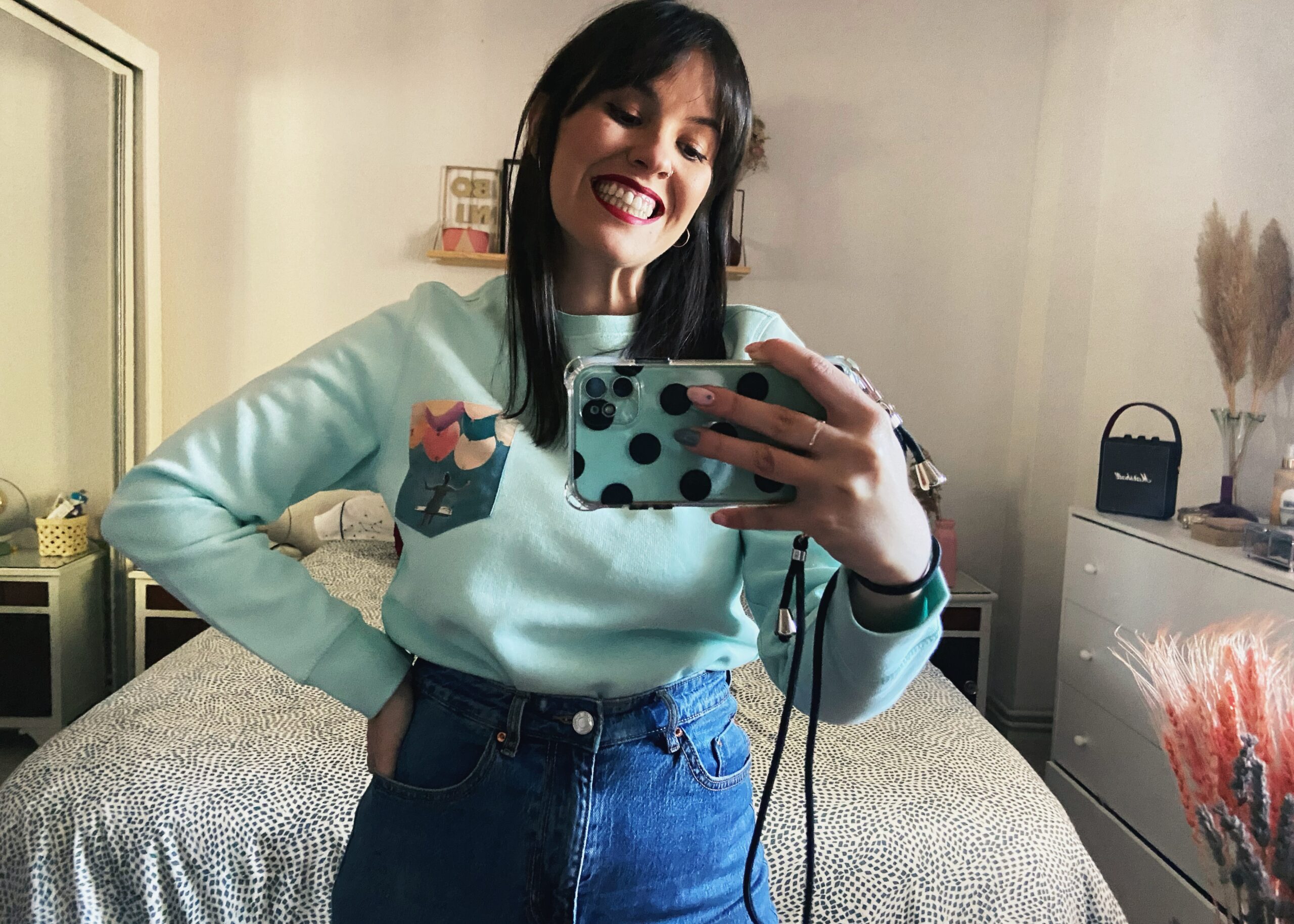 Sudadera bolsillo Salta mint