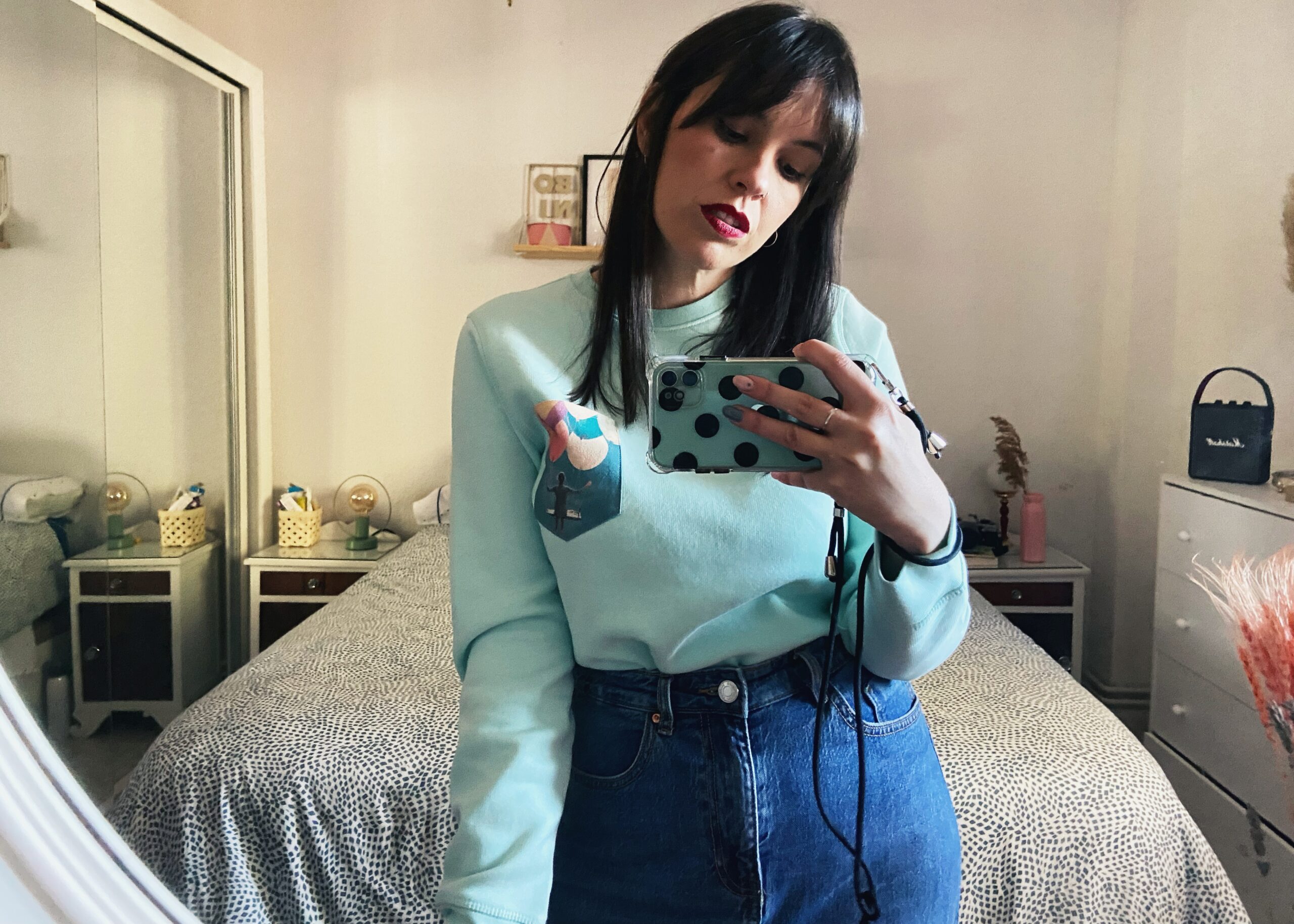 Sudadera bolsillo Salta mint - Imagen 2