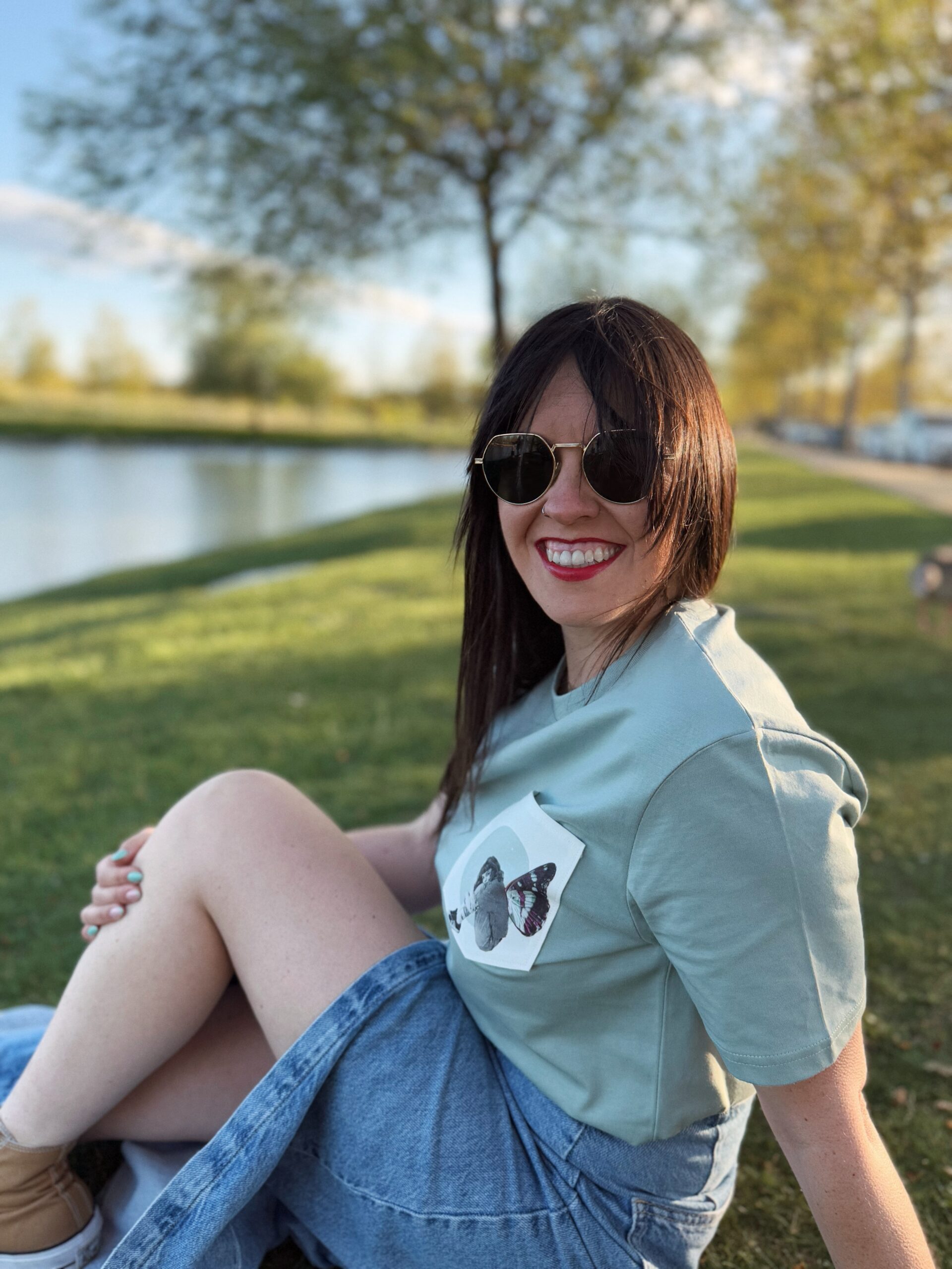 Camiseta bolsillo mint Crisálida - Imagen 2