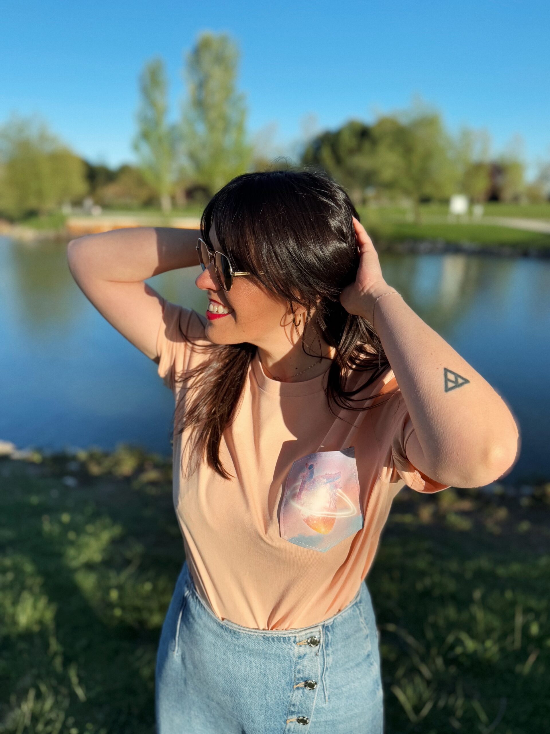 Camiseta bolsillo melocotón Sistole Diástole - Imagen 3
